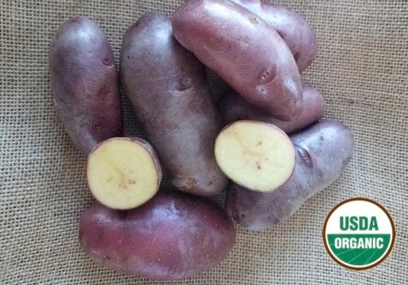 French Fingerling Organic Seed Potatoes